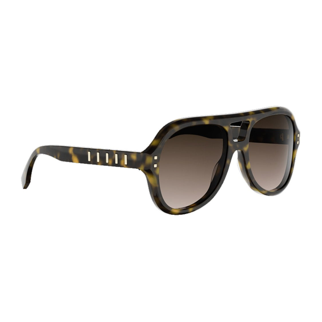Fendi Havana Five Sisters Acetate Sunglasses