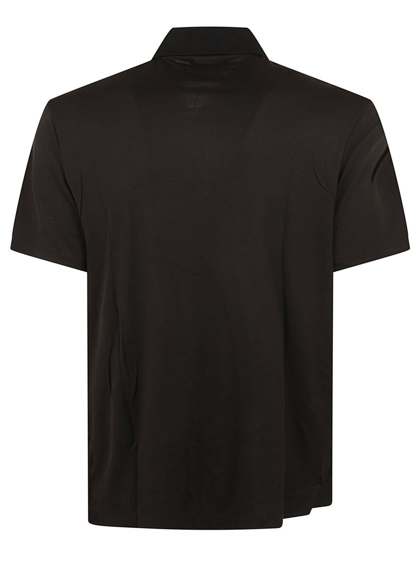 Emporio Armani Minimalist Embossed Logo Polo Shirt