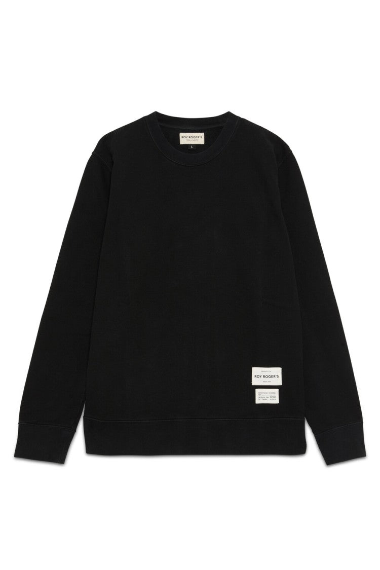 Roy Rogers Solid-Color Brushed Cotton Crewneck Sweatshirt.