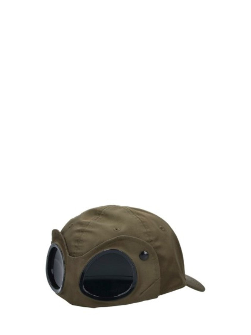 C.P. Company Olive Embroidered Logo Goggles Hat