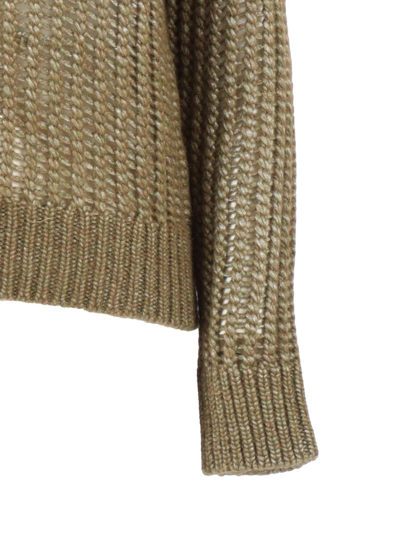 Peserico Textured Virgin Wool And Alpaca Blend Sweater