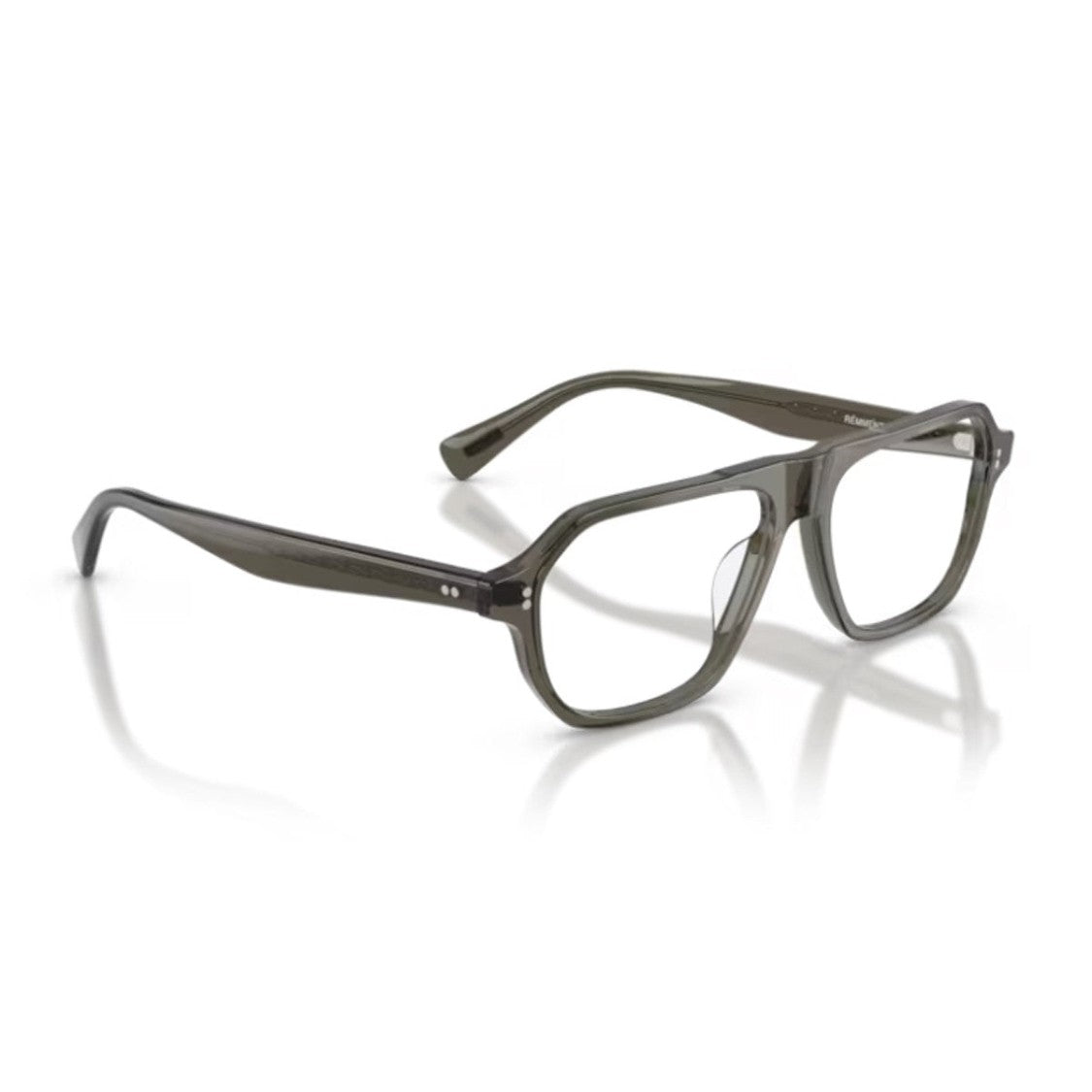 Oliver Peoples Gray Remment Acetate Aviator Sunglasses