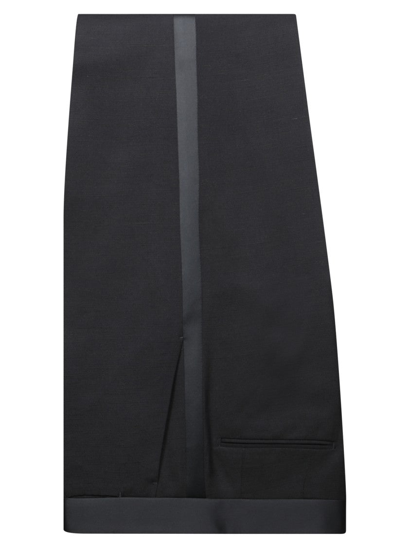 Lardini Black Suit With Peak Lapels