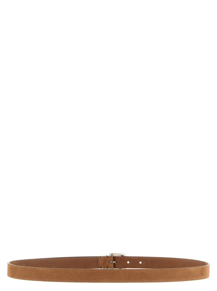 Brunello Cucinelli Refined Brown Suede Belt