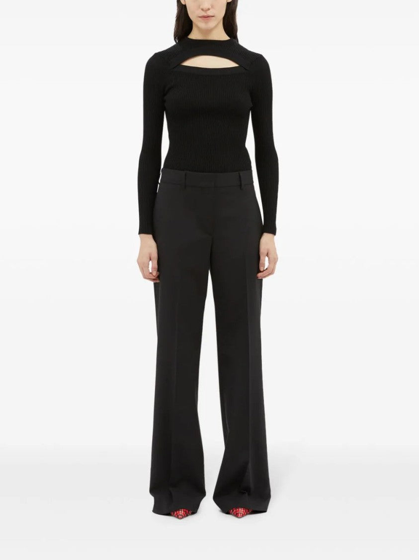 Msgm Tailored Cotton Trousers
