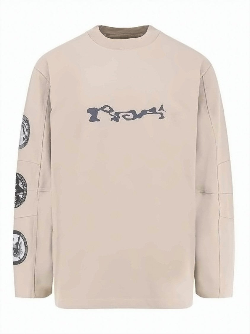 Roa Relaxed Fit Long-Sleeve T-Shirt With Graphic Details