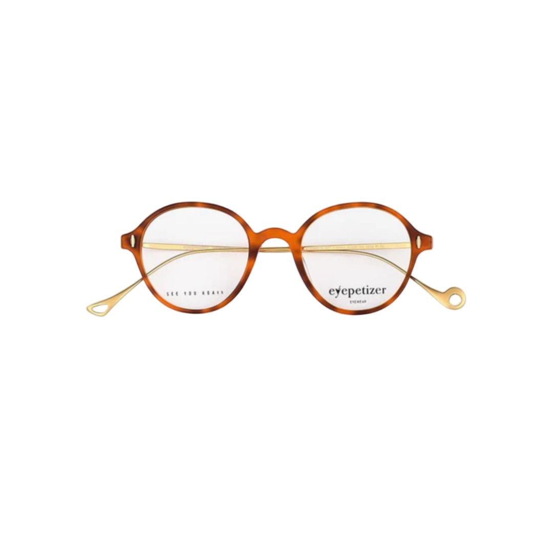 Eyepetizer Elizabeth Opt Round Frame Eyepetizer Eyeglasses With Gold-Toned Temples