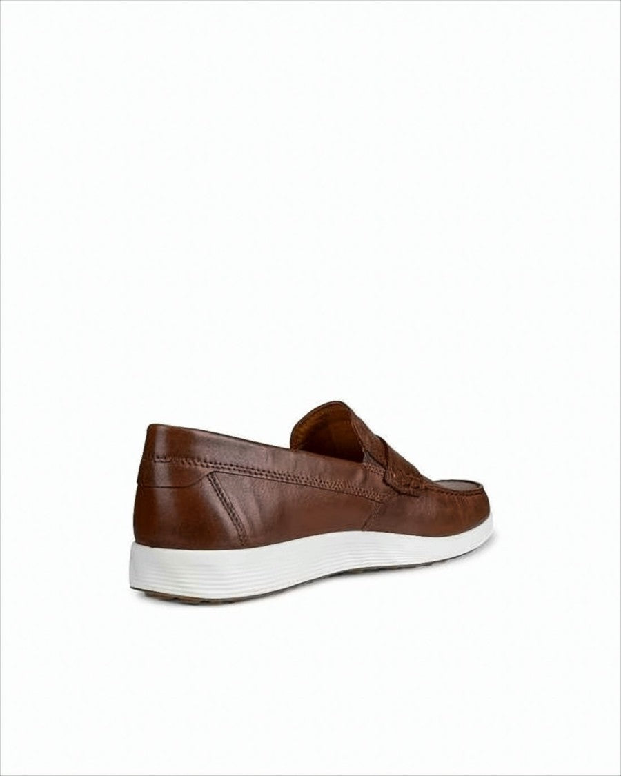 Ecco Leather Loafers With Classic Penny Strap
