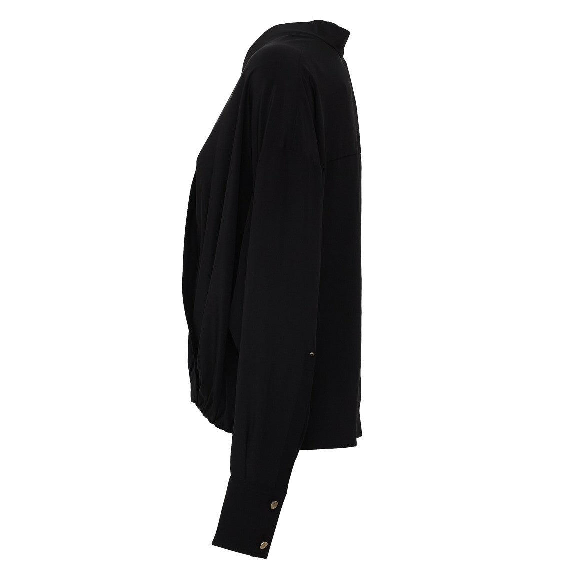 Sportmax Venere Elastic Hem Silk Crepe De Chine Blouse