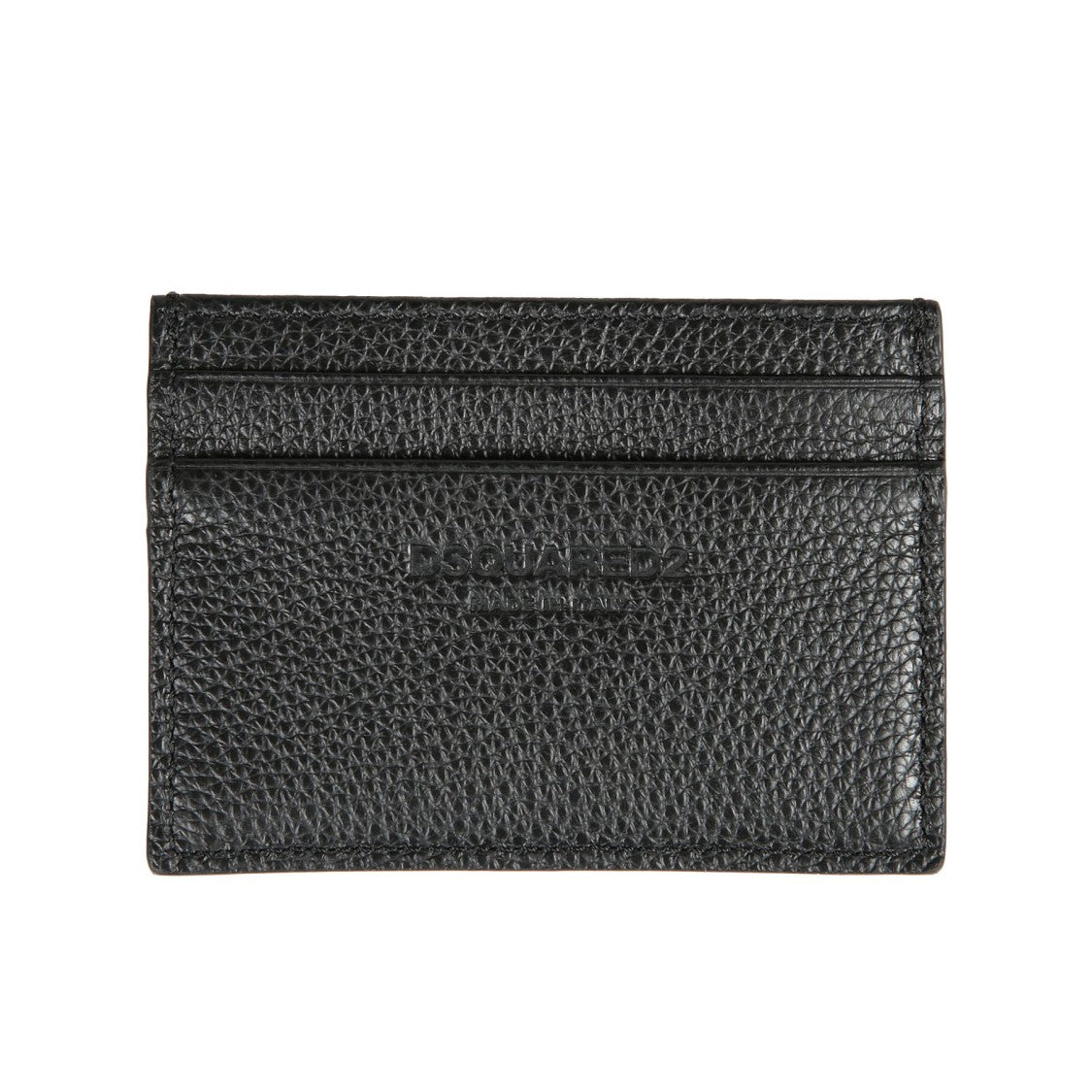 Dsquared2 Textured Leather Cardholder With Bold Print
