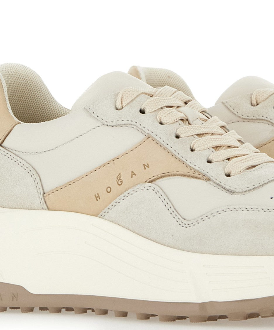 Hogan Chunky Sole Sneakers With Textured Tread