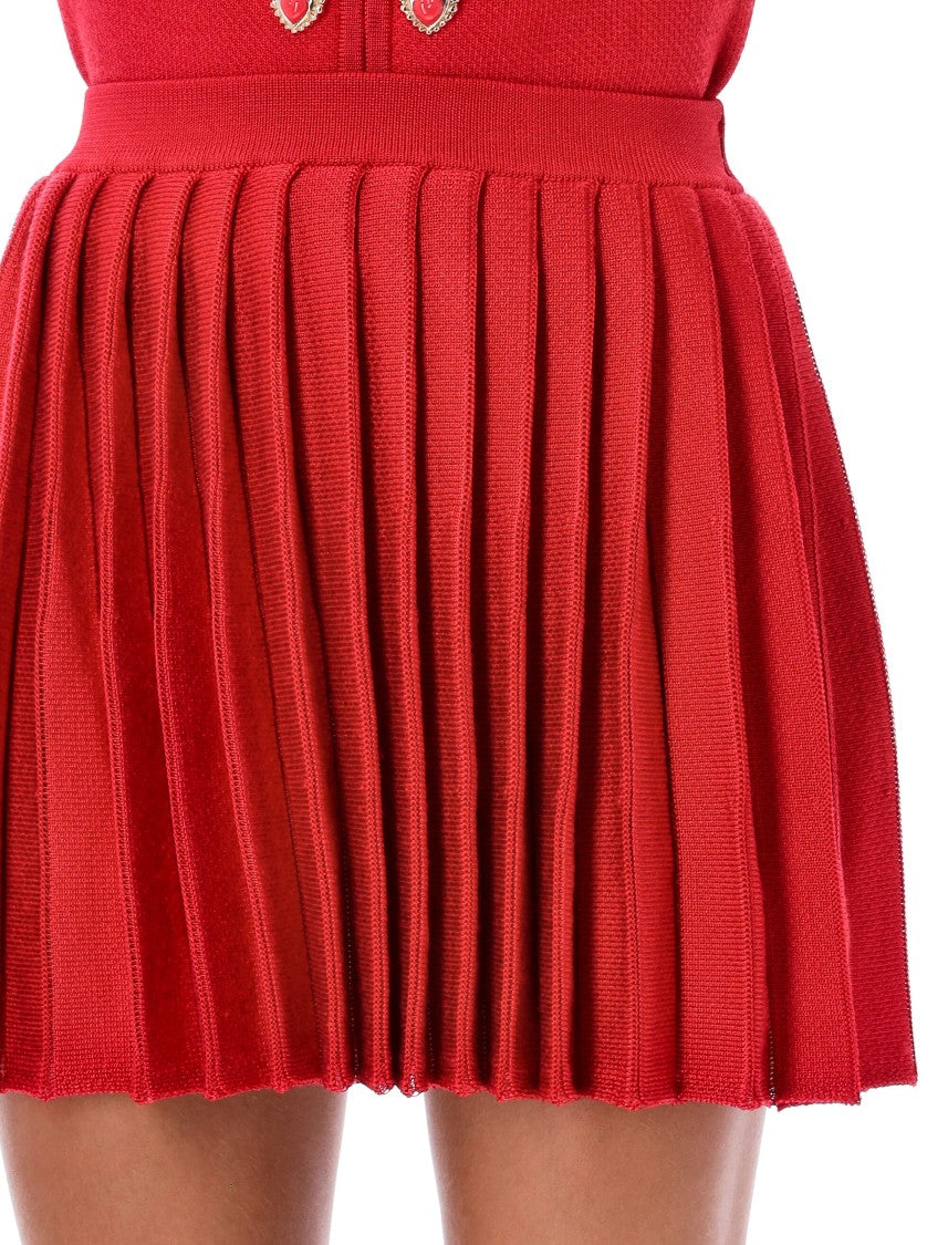 Self-Portrait Pleated Mini Skirt