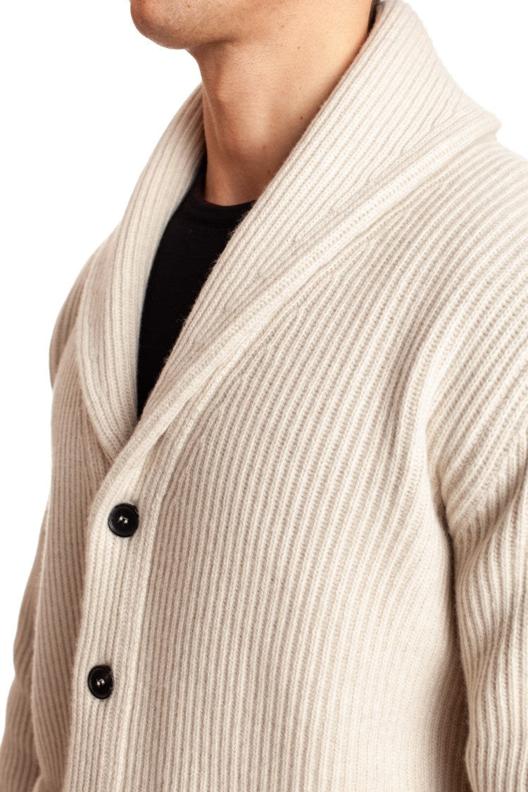 Roberto Collina Relaxed Ribbed Wool-Cashmere Cardigan