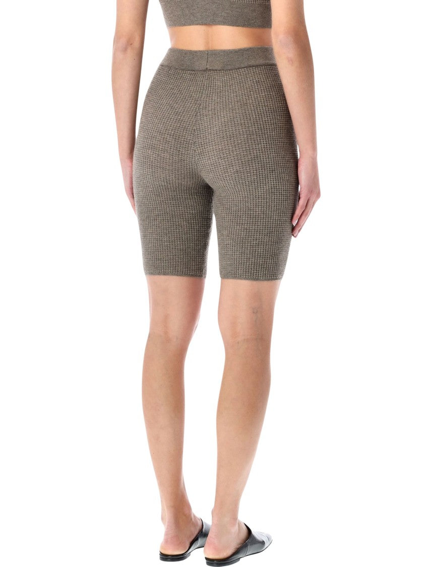 Fear Of God Heater-Tone Textured Biker Shorts With Rib-Knit Waistband