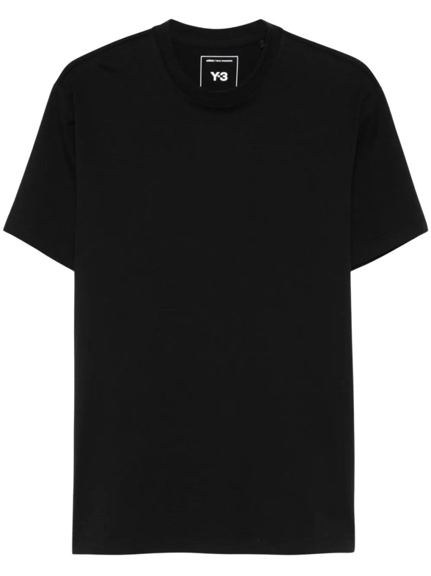 Y-3 Black Graphic-Print T-Shirt