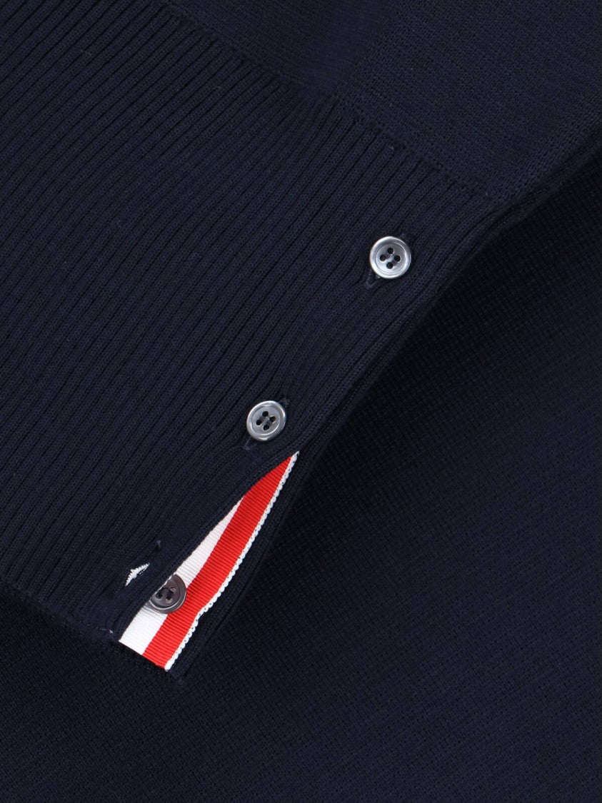 Thom Browne "4-Bar" Sweater Blue