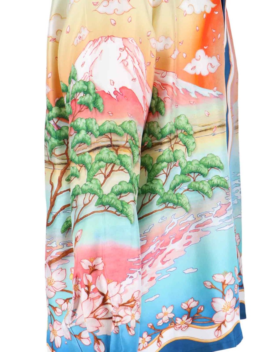 Casablanca "Tennis Club" Shirt – Light Blue And Multicolor