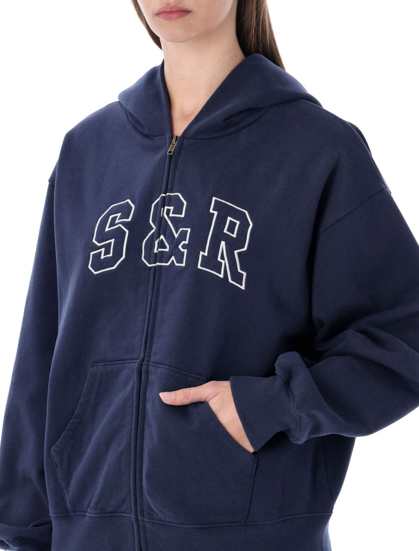 Sporty And Rich Sr Zip Hoodie Sweatshirt
