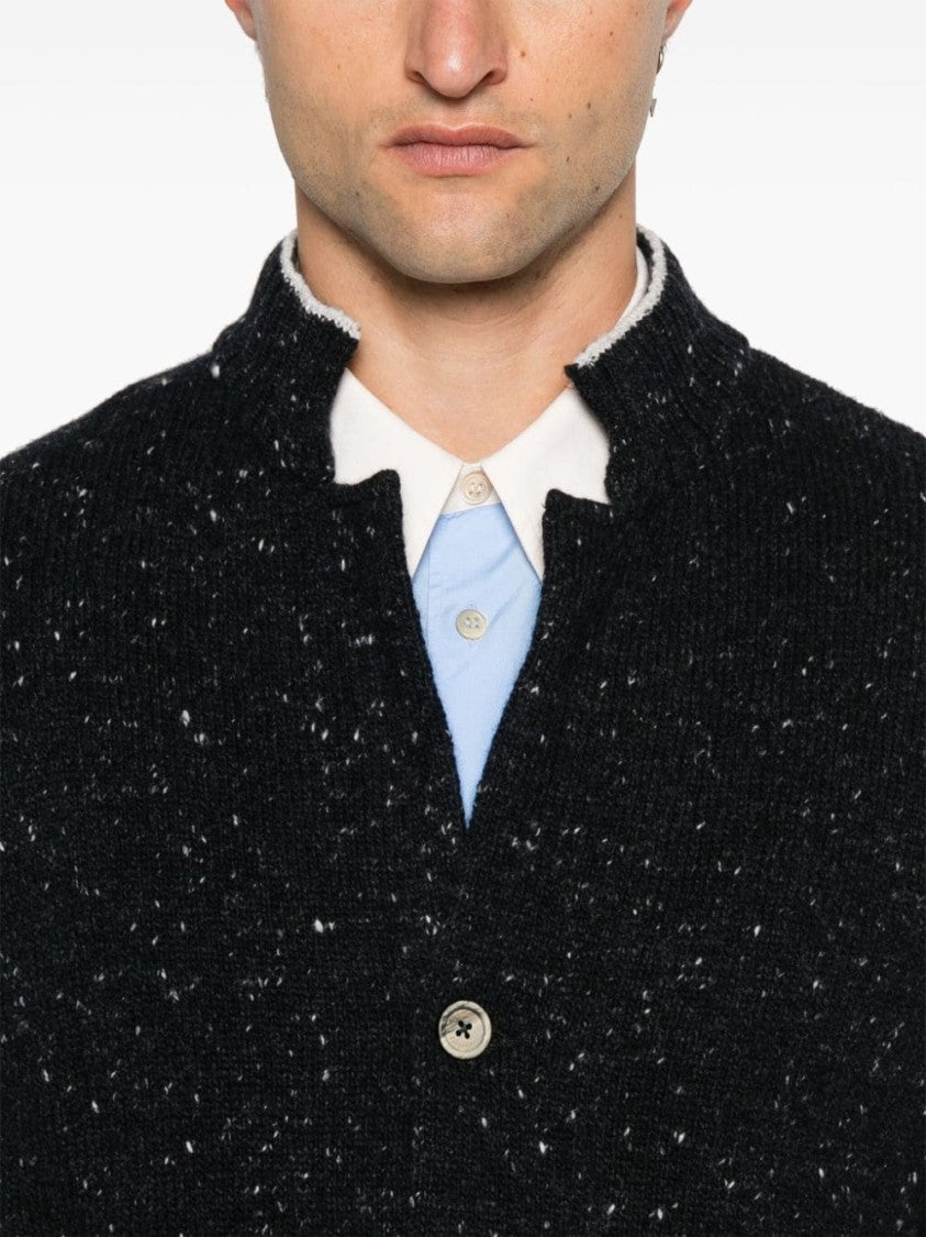 Eleventy Speckle-Knit Cardigan