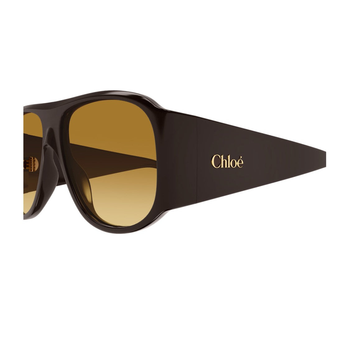 Kering Eyewear S.P.A. Brown Ch0347s Recycled Acetate Oversized Sunglasses