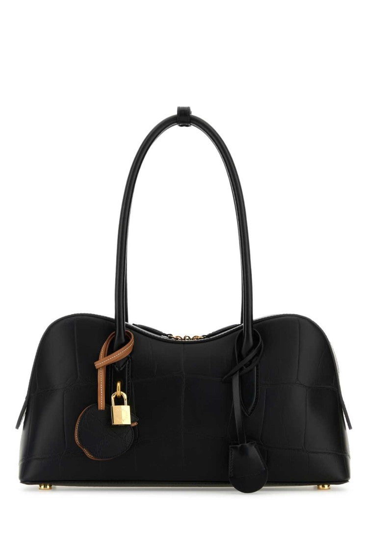 Stella Mccartney Black Synthetic Leather Ryder Shoulder Bag