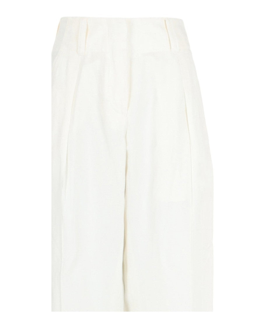 Ferragamo Silk Blend Wide-Leg Pants