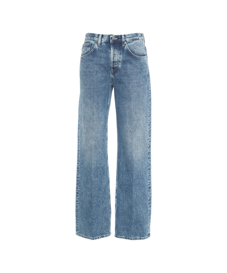Dondup Straight Leg Jeans With Classic Five-Pocket Design