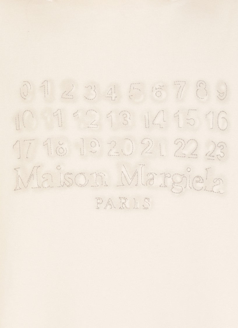 Maison Margiela Ivory Cotton Sweatshirt