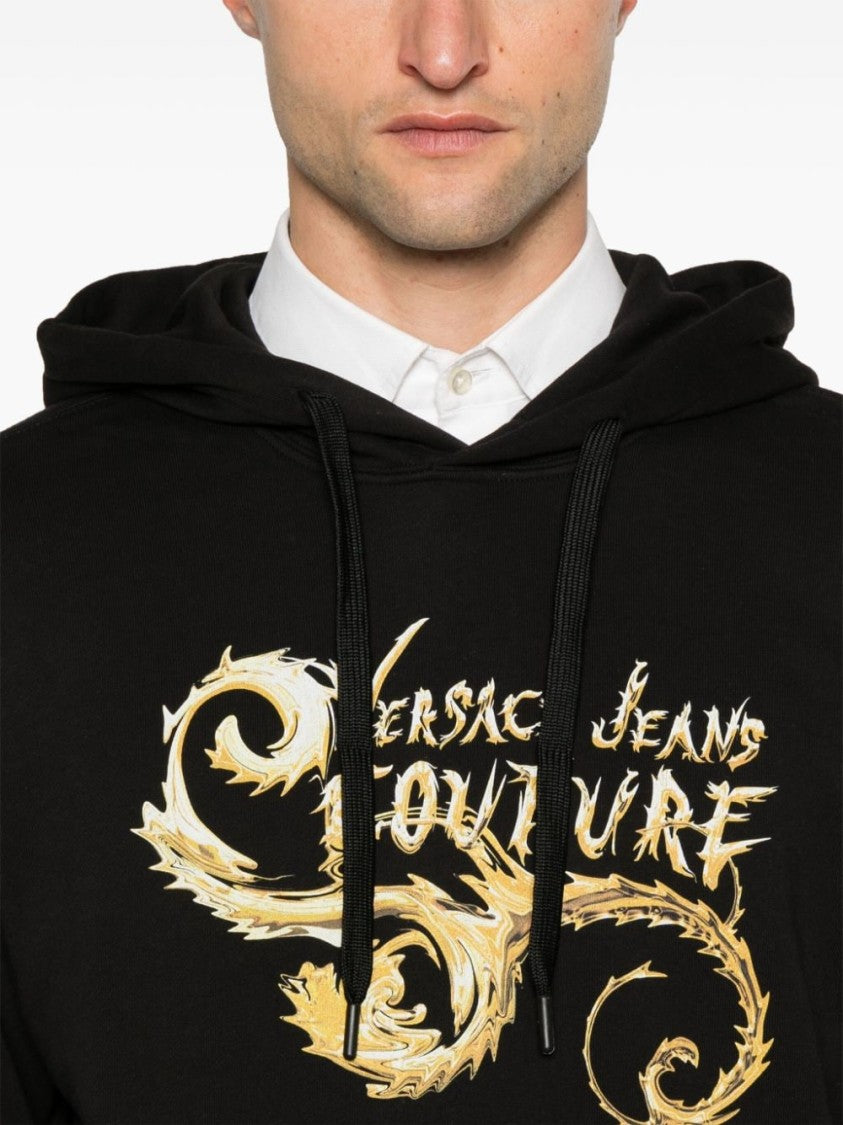 Versace Jeans Couture Hooded Sweatshirt With Print