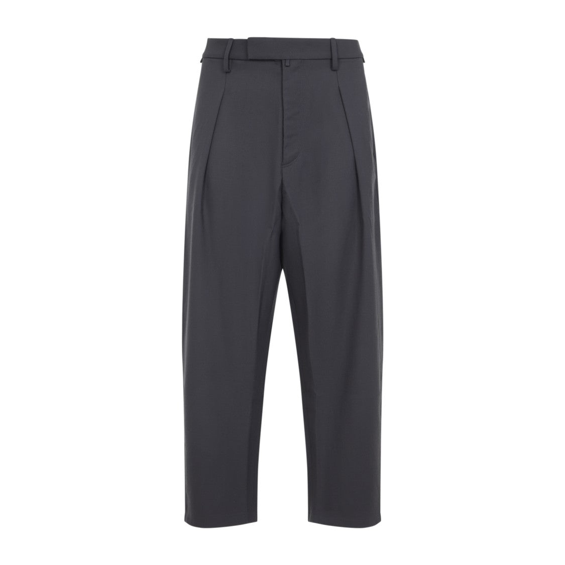 Mordecai Tailored Grey Trousers With Pleated Front