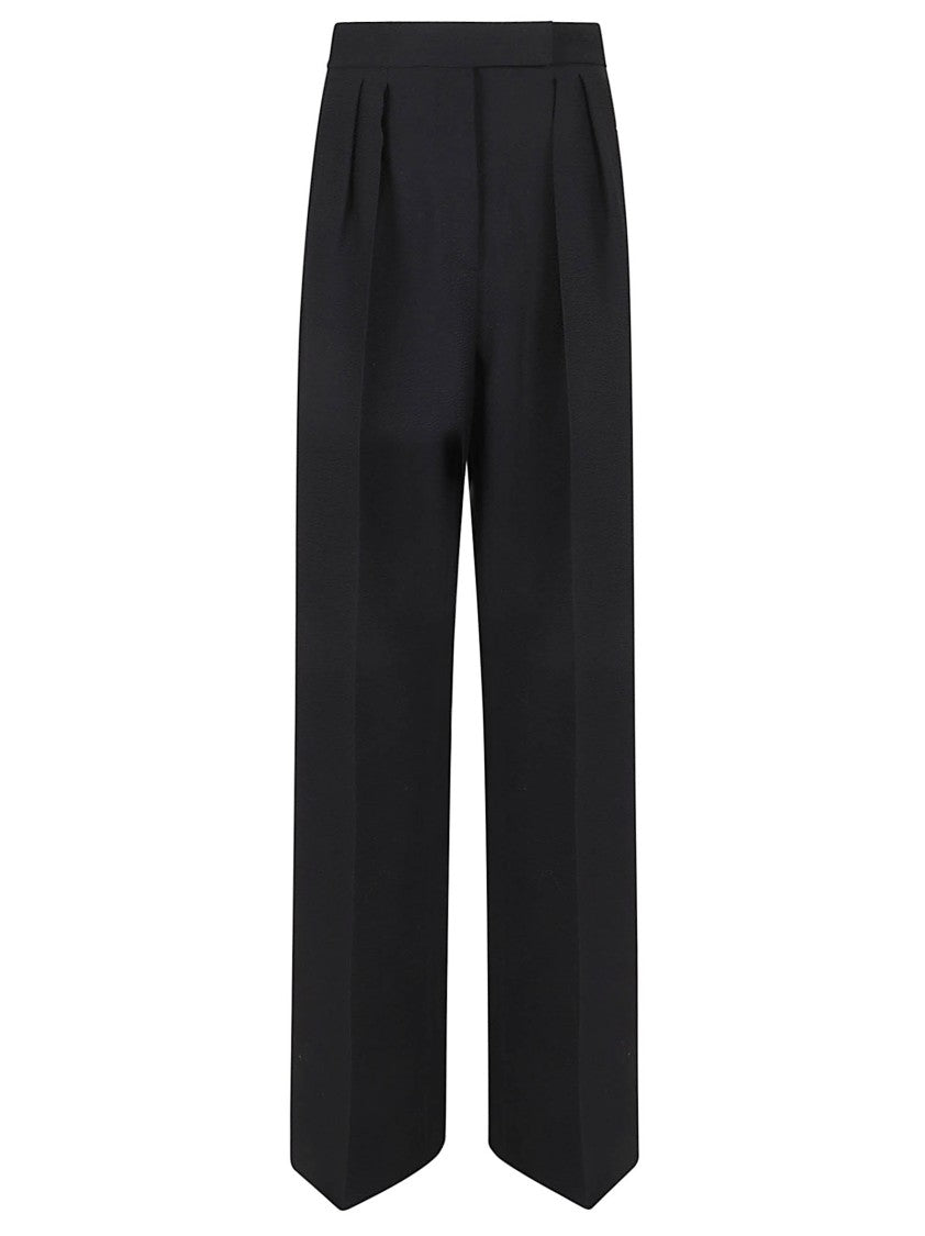 Max Mara Tailored Wide-Leg Pants With Double Front Pleats