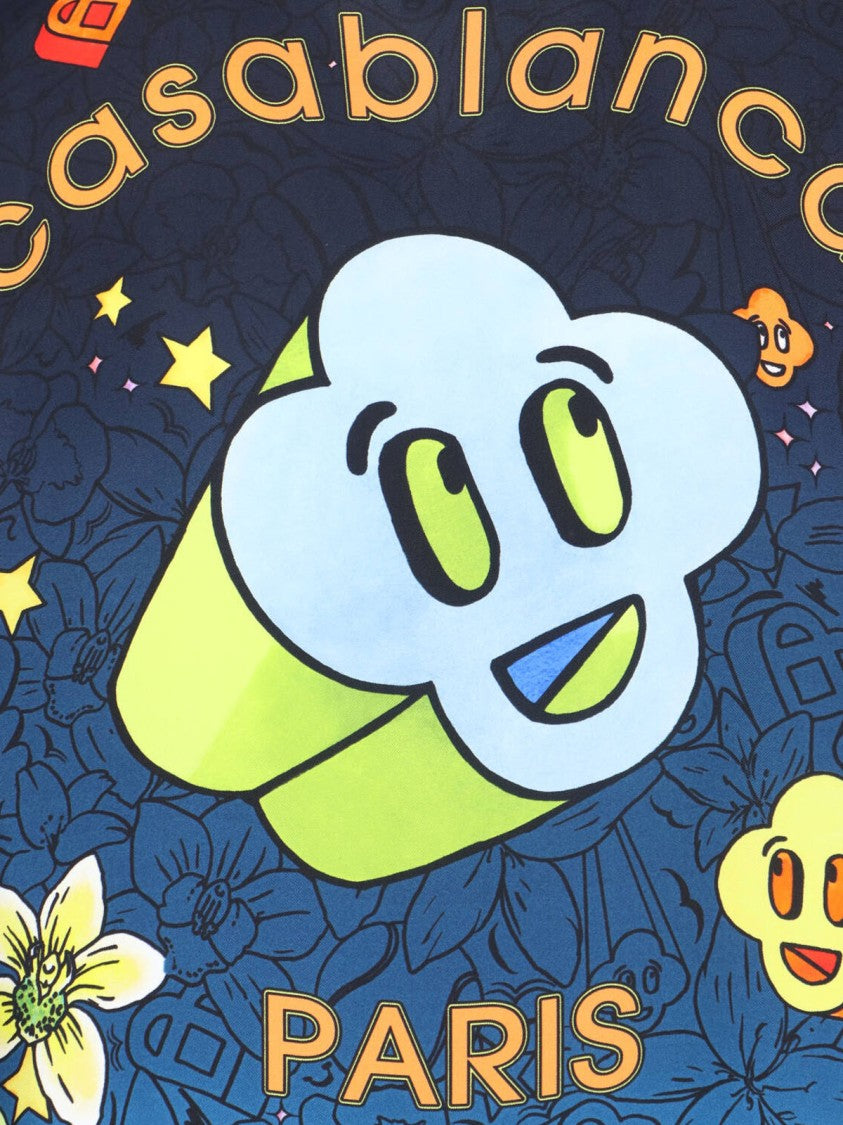 Casablanca "Graffiti Repeat" Shirt – Blue