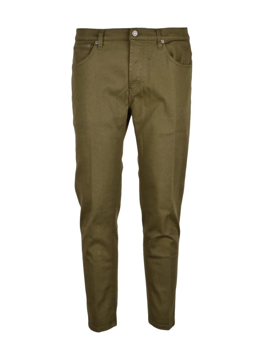 Dondup Green Brighton Cotton Elastomultiester Elastane Jeans