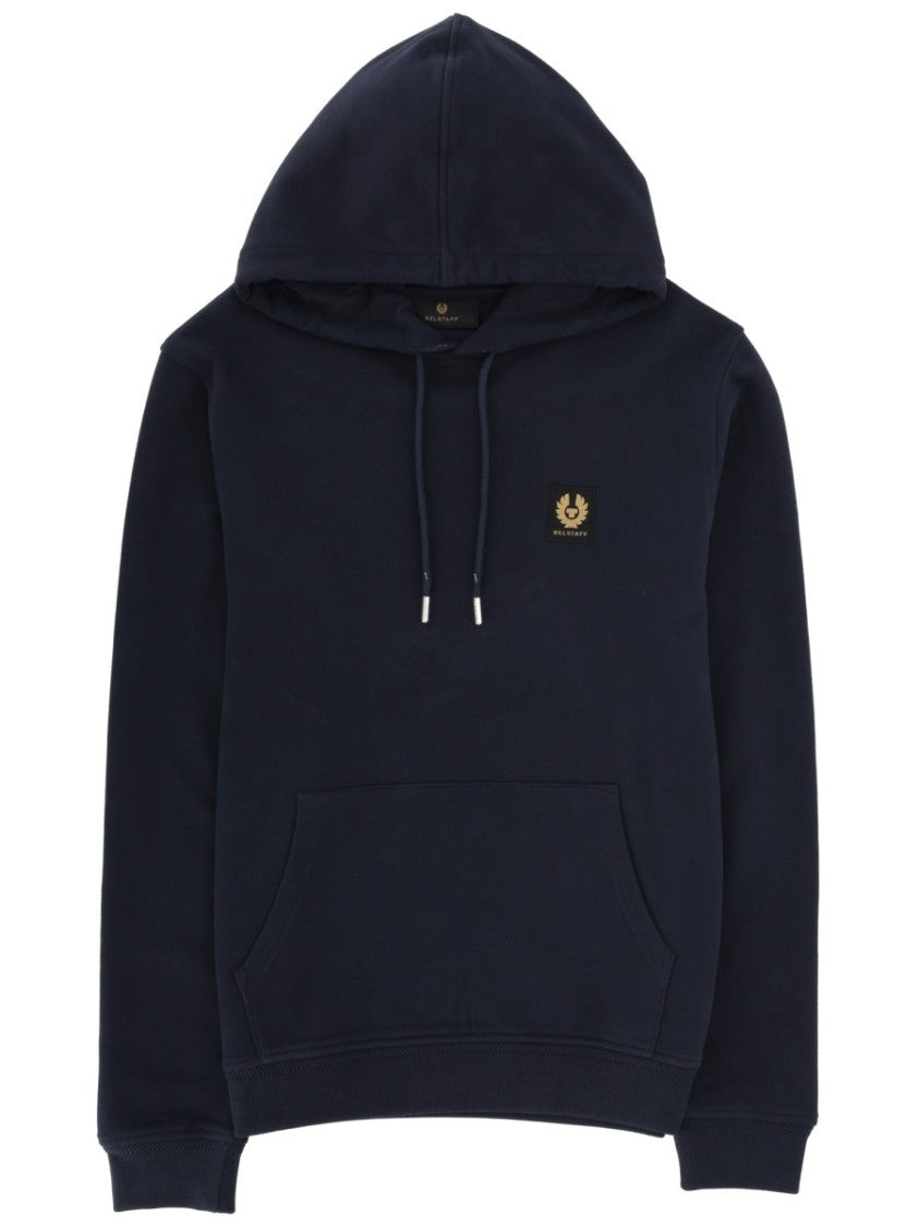 Belstaff Regular Fit Cotton Logo Hoodie
