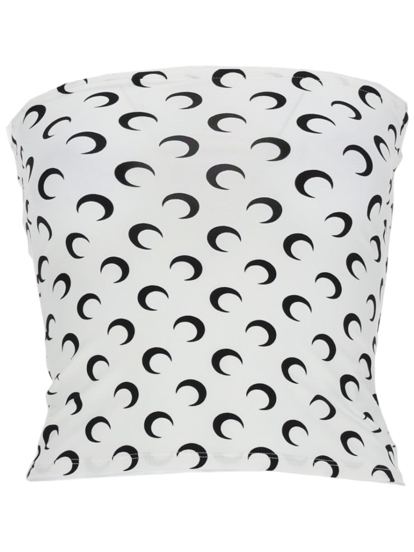 Marine Serre Moon White Crescent Moon Top