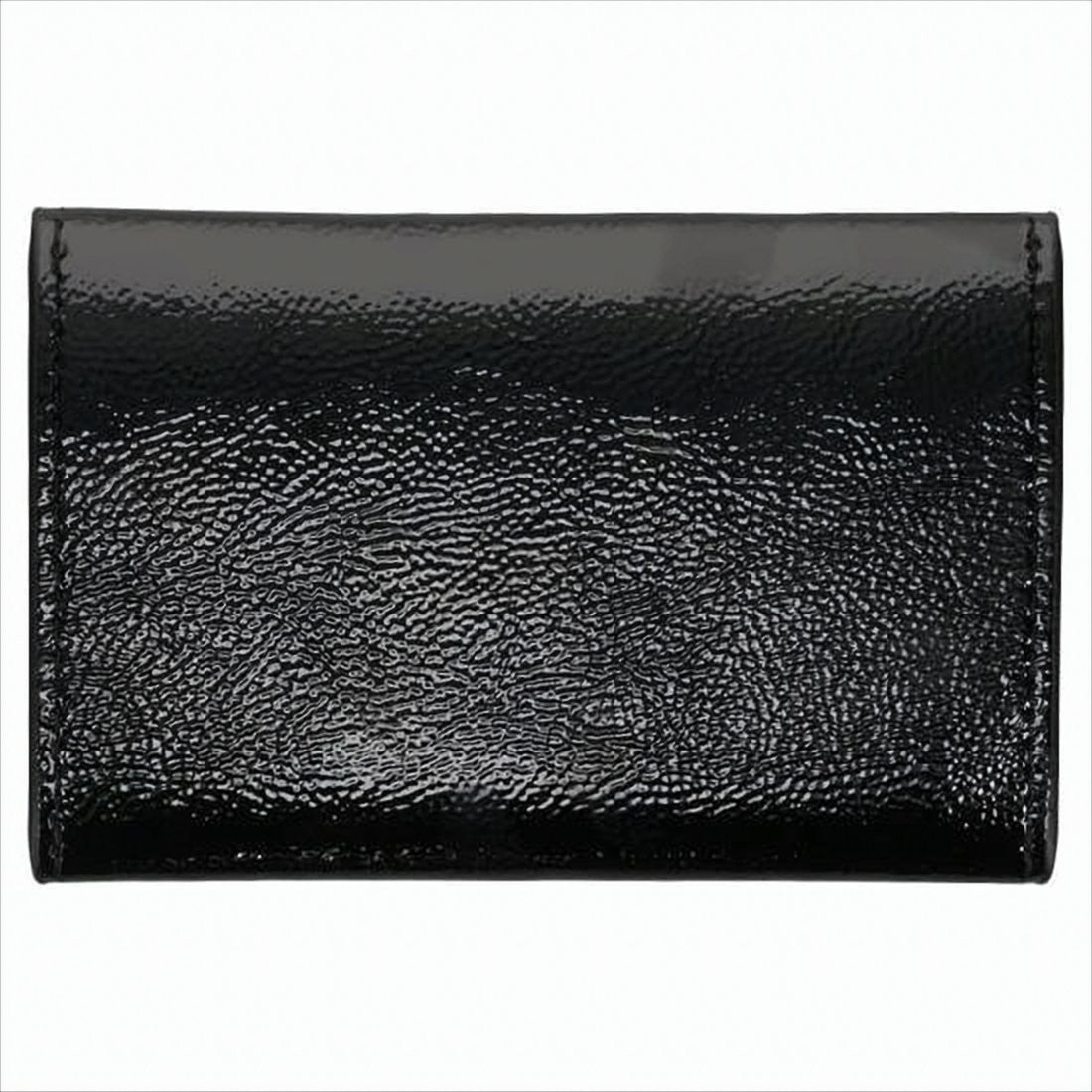 Courrèges Envelope-Style Textured Leather Wallet With Silver-Tone Clasp