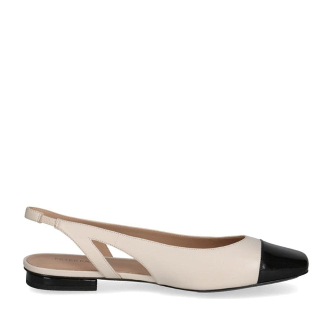 Peter Kaiser White Elegantly Crafted Leather Ballet Flats