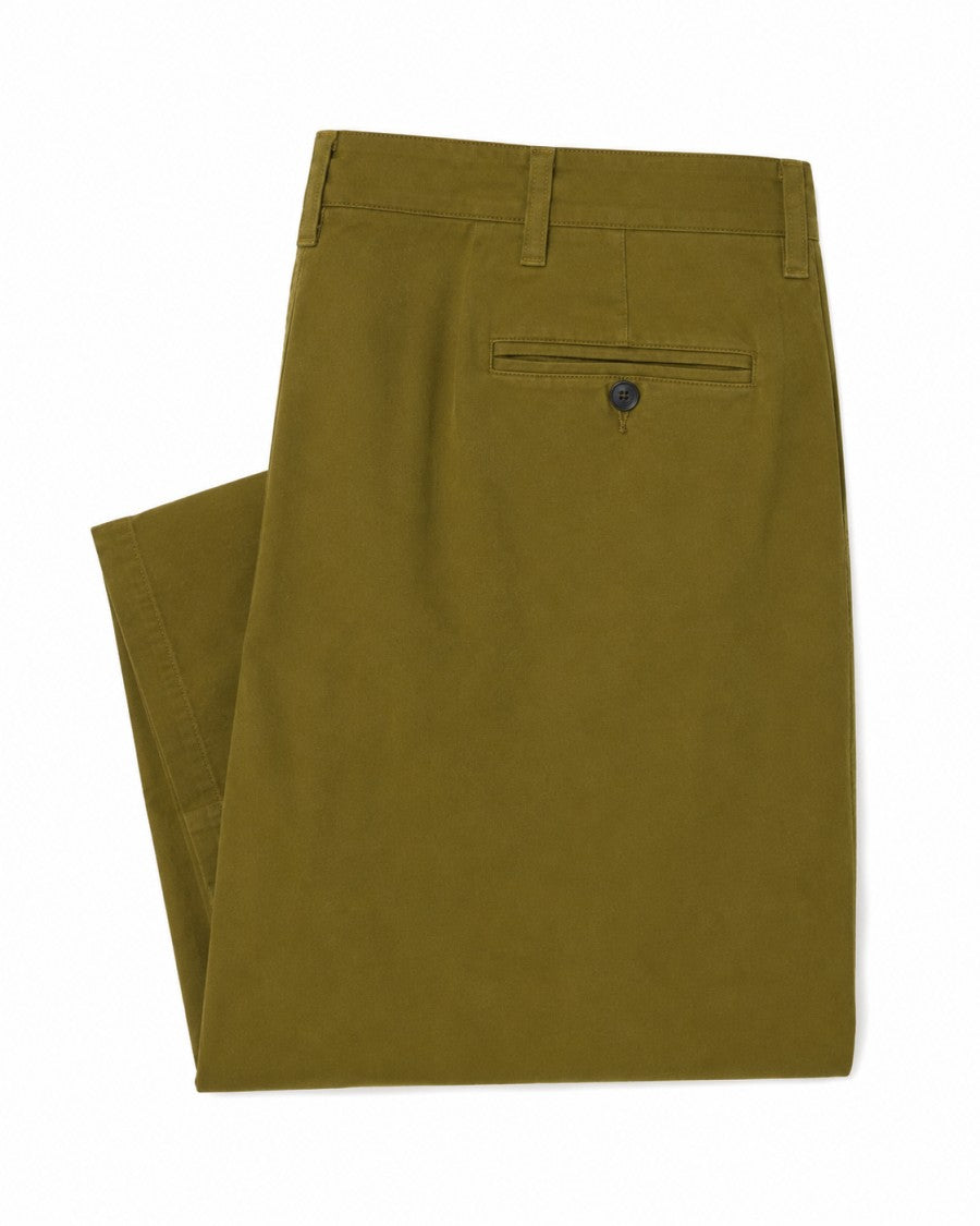 Cellar Door Olive Green Sasha Oversized Cotton Trousers