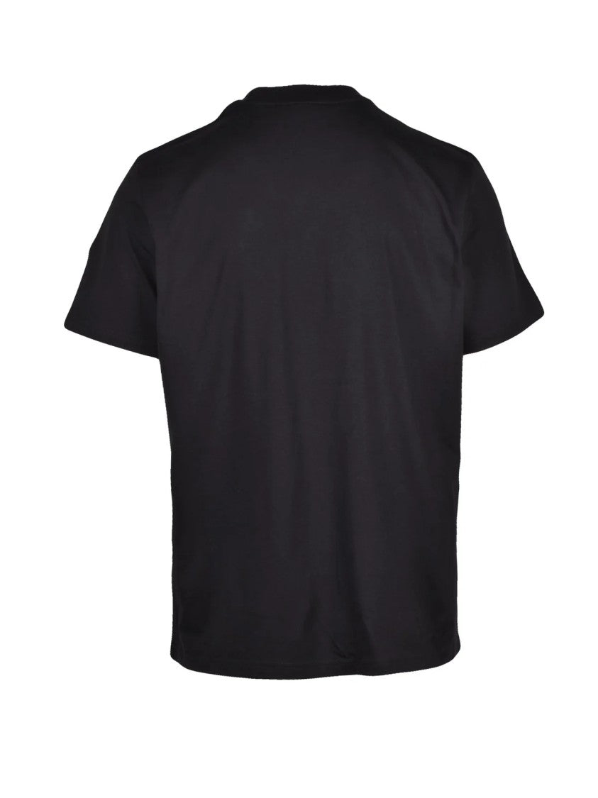 Moncler Black Minimalist Graphic Cotton T-Shirt