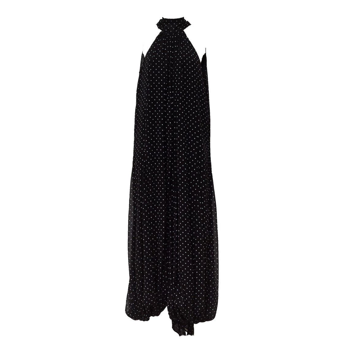 Rotate Lightweight Chiffon Balloon Jumpsuit With Halterneck Design