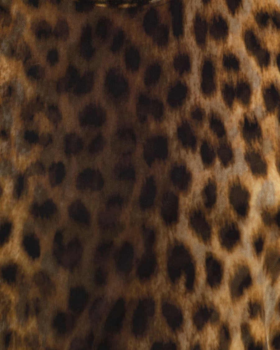 Sportmax Long-Sleeve Sheer Mesh Top