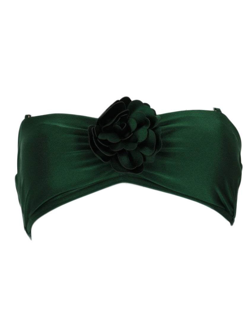 Zimmermann Waverly Flower Bandeau Bra With Central Floral Embellishment