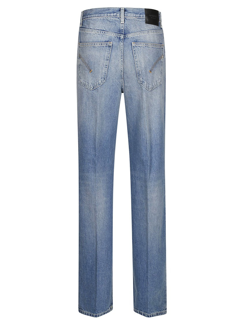 Dondup Wide-Leg Francine Jeans In Light Pepper Blue Wash