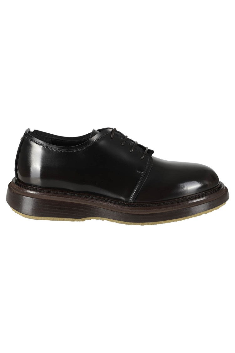 The Antipode Brushed Leather Derby Shoes With Tone-On-Tone Laces