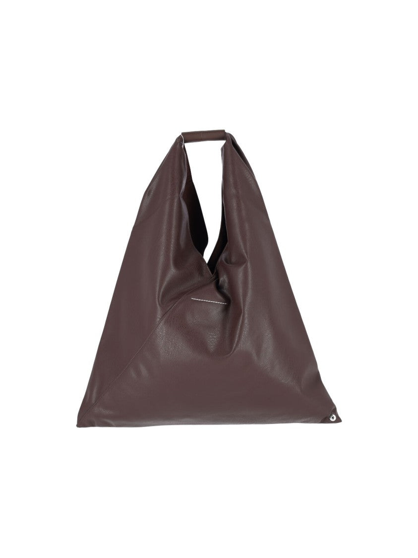 Mm6 By Maison Margiela Brown Japanese Vegan Leather Tote Bag