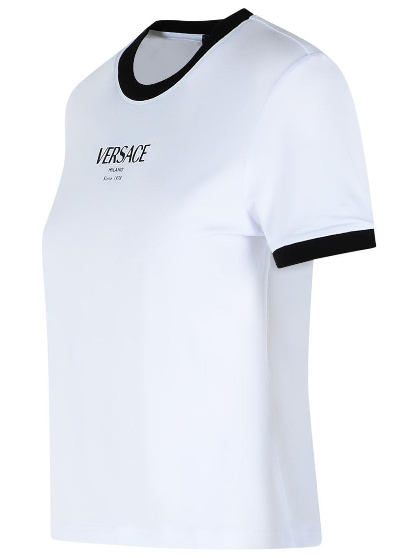 Versace White Viscose T-Shirt