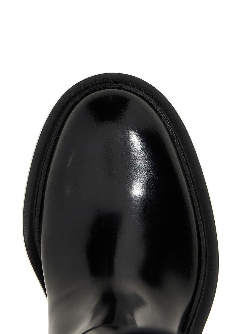 Jil Sander High Leather Leg Boots