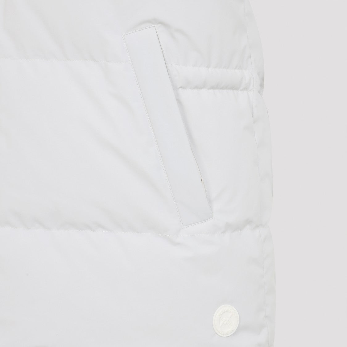 Yves Salomon Double-Faced White Lamb Gilet With Quilted Design