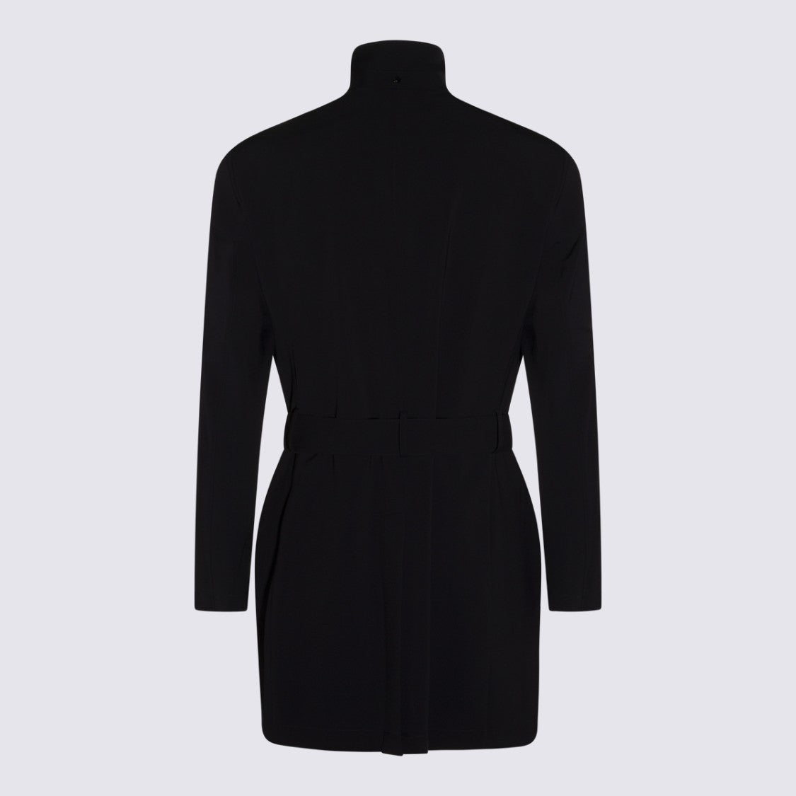Montecore Tailored Black Jacket With High Stand Collar