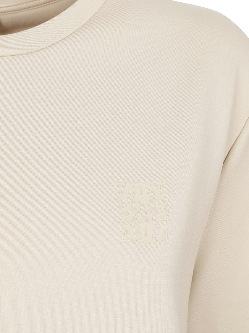 Max Mara Boxy Short-Sleeved Top With Embossed Logo